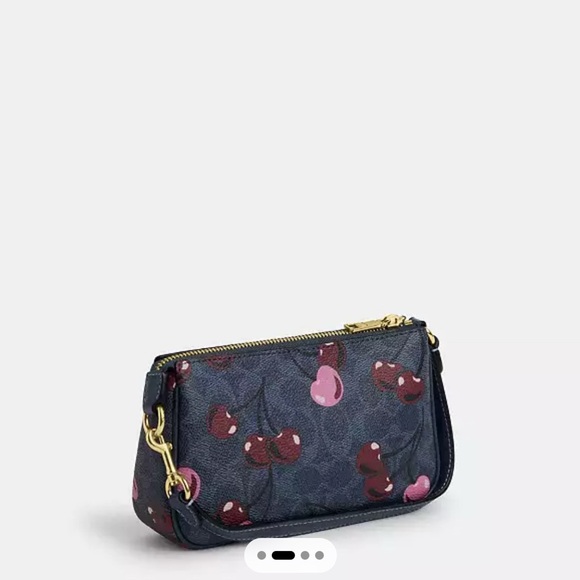 COACH Nolita 19 In Signature Canvas With Cherry Print - Picture 2 of 9